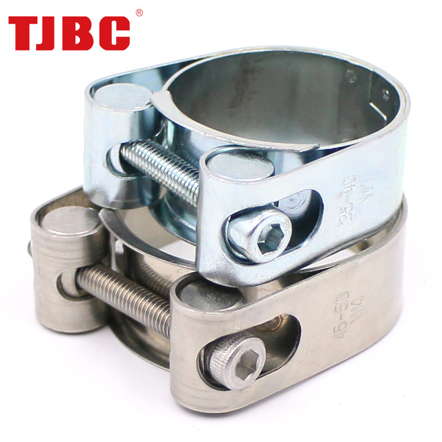 Hose Pipe Clamp White Zinc